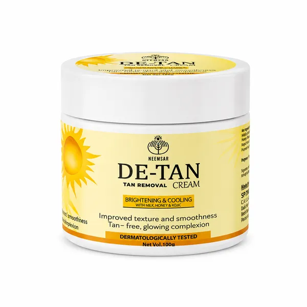Neemsar_De-Tan_Cream_–_Brightening_&_Cooling_Tan_Removal_Cream_with_Milk,_Honey_&_Kojic_|_100g