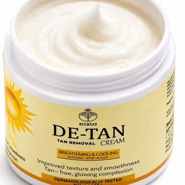 Neemsar_De-Tan_Cream_–_Brightening_&_Cooling_Tan_Removal_Cream_with_Milk,_Honey_&_Kojic_|_100g
