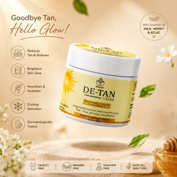 Neemsar_De-Tan_Cream_–_Brightening_&_Cooling_Tan_Removal_Cream_with_Milk,_Honey_&_Kojic_|_100g