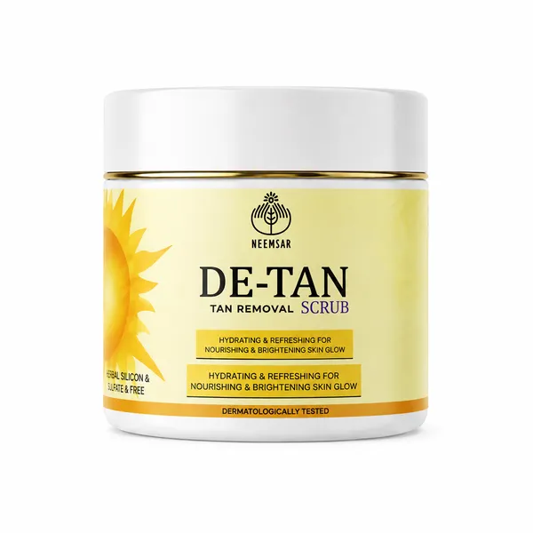 Neemsar_De-Tan_Scrub_–_Tan_Removal_&_Brightening_Scrub_for_Hydrated,_Refreshed_&_Smooth-Looking_Skin_|_Herbal,_Silicone_&_Sulfate_Free_|_Dermatologically_Tested