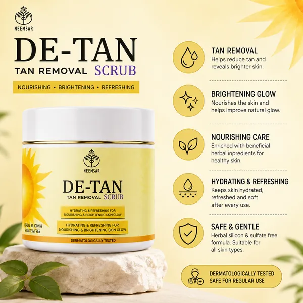Neemsar_De-Tan_Scrub_–_Tan_Removal_&_Brightening_Scrub_for_Hydrated,_Refreshed_&_Smooth-Looking_Skin_|_Herbal,_Silicone_&_Sulfate_Free_|_Dermatologically_Tested
