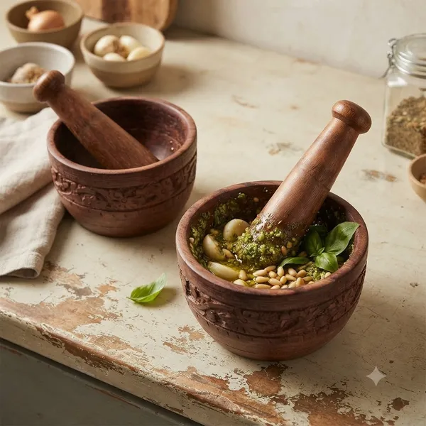 Neemsar_Handcrafted_Wooden_Mortar_&_Pestle_(Pack_of_2)_–_Traditional_Grinding_for_Fresh_Flavors