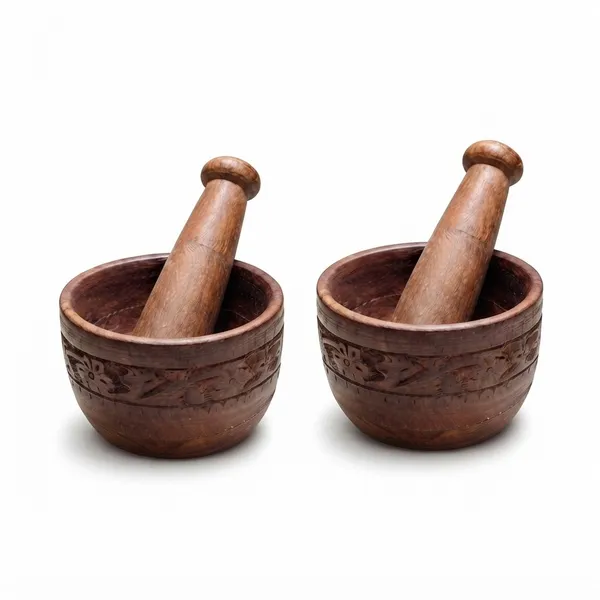 Neemsar_Handcrafted_Wooden_Mortar_&_Pestle_(Pack_of_2)_–_Traditional_Grinding_for_Fresh_Flavors