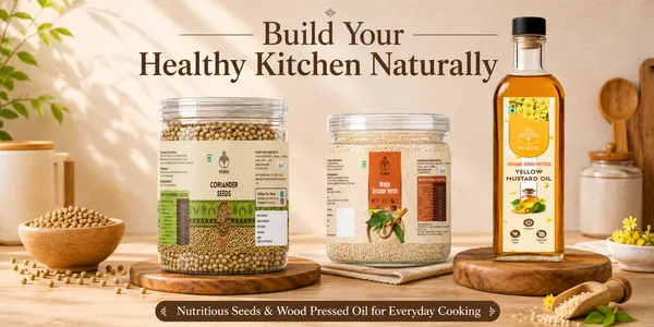 Neemsar_Healthy_Kitchen_Combo_|_Coriander_Seeds_400g_+_White_Sesame_Seeds_250g_+_Wood_Pressed_Yellow_Mustard_Oil_1L_|_Natural_Cooking_Essentials_|_Pure_Seeds_&_Traditional_Oil