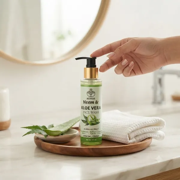 Neemsar_Neem_&_Aloe_Vera_Face_Wash_|_Herbal_Face_Cleanser_for_Acne_&_Blemish_Control_|_Soothes_&_Hydrates_Skin_|_pH_Balanced_|_Suitable_for_All_Skin_Types_|_100_ml_