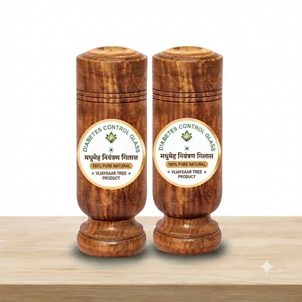 Neemsar_Vijaysaar_Diabetes_Control_Glass_–_Pack_of_2_|_100%_Pure_Natural_Wooden_Glasses_for_Traditional_Wellness_&_Everyday_Use