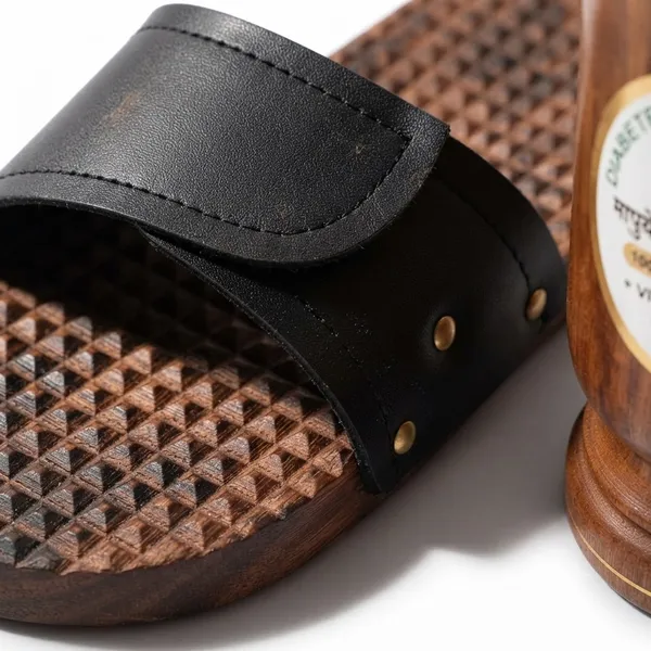 Neemsar_Vijaysaar_Wooden_Wellness_Combo_–_Diabetes_Control_Glass_&_Wooden_Acupressure_Slippers_|_Natural_Traditional_Wellness_Products