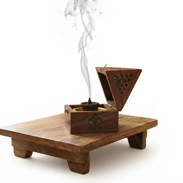 Neemsar_Wooden_Dhoop_Dani_for_Pooja_|_Handmade_Wooden_Dhoop_Cone_Holder_with_Ash_Catcher_|_Incense_Burner_Box_for_Home_Temple,_Meditation_&_Aromatherapy_|_Brown