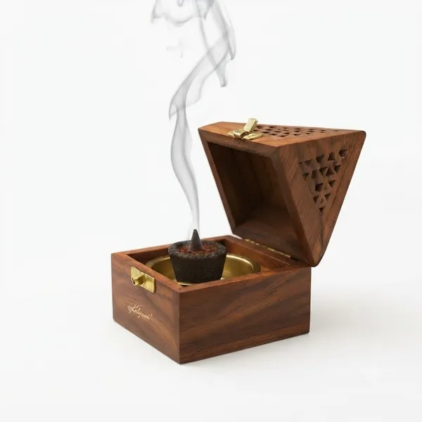 Neemsar_Wooden_Dhoop_Dani_for_Pooja_|_Handmade_Wooden_Dhoop_Cone_Holder_with_Ash_Catcher_|_Incense_Burner_Box_for_Home_Temple,_Meditation_&_Aromatherapy_|_Brown