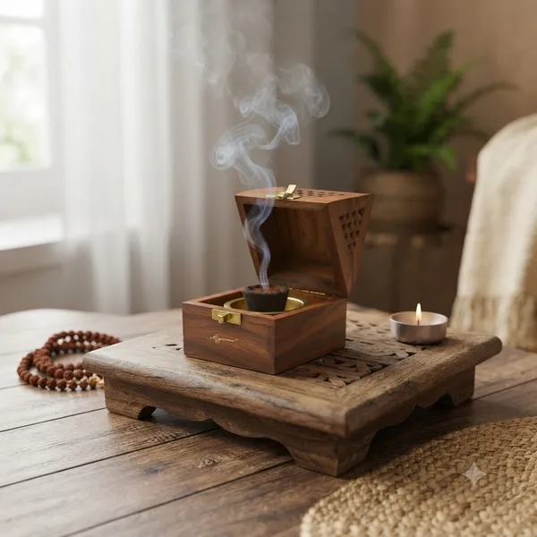 Neemsar_Wooden_Dhoop_Dani_for_Pooja_|_Handmade_Wooden_Dhoop_Cone_Holder_with_Ash_Catcher_|_Incense_Burner_Box_for_Home_Temple,_Meditation_&_Aromatherapy_|_Brown