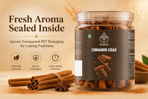 Cinnamon_Cigar_(Dalchini)_Whole_Sticks_in_Transparent_PET_Jar_|_Premium_Aromatic_Cinnamon_for_Tea,_Kadha,_Baking_&_Cooking_|_Freshness_Sealed_Packaging