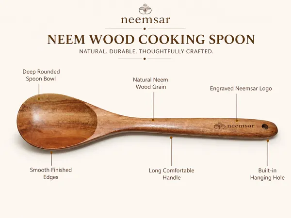 Neemsar_Neem_Wood_Serving_Spoon_(Round)_|_100%_Natural_Neem_Wood_|_Antibacterial_|_Non-Stick_Safe_|_Heat_Resistant_Kitchen_Spoon
