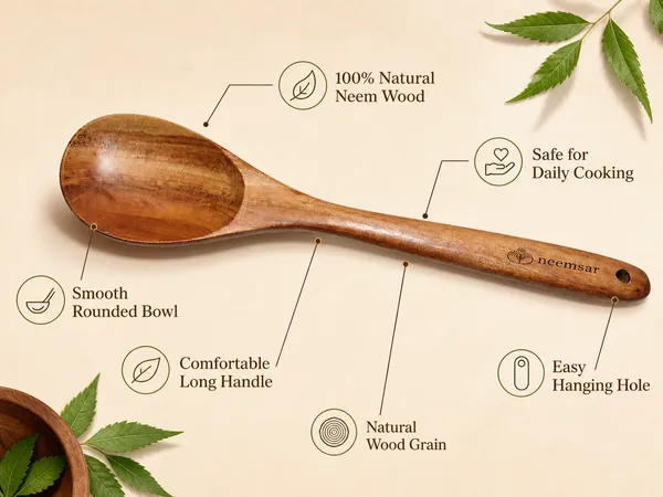 Neemsar_Neem_Wood_Serving_Spoon_(Round)_|_100%_Natural_Neem_Wood_|_Antibacterial_|_Non-Stick_Safe_|_Heat_Resistant_Kitchen_Spoon