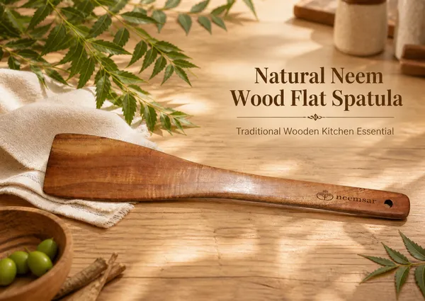 Neemsar_Neem_Wood_Flat_Turner_Spatula_|_100%_Natural_Neem_Wood_|_Antibacterial_|_Non-Stick_Safe_|_Heat_Resistant_Cooking_Tool