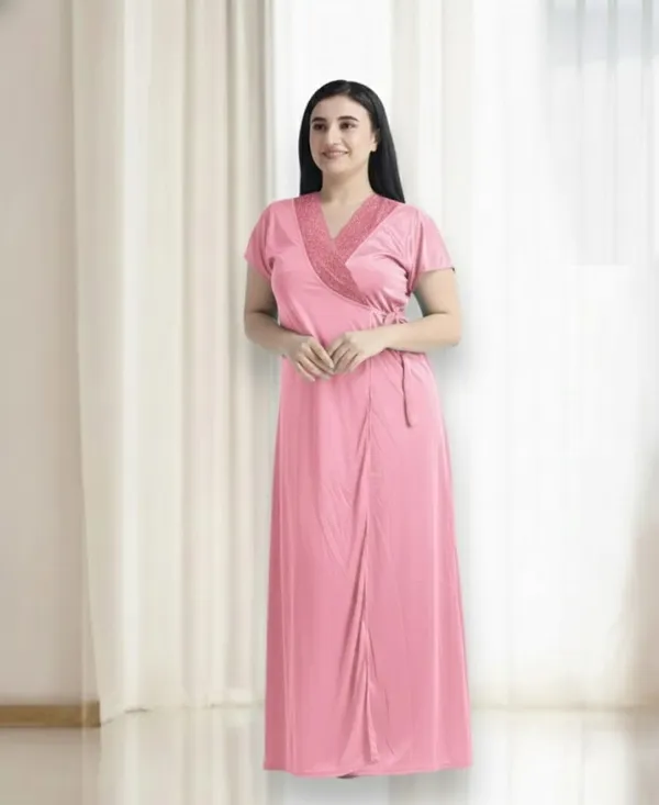 Women's_Baby_Pink_Nightwear_Set__5_Piece_Satin_Sleepwear_Combo_(Nighty,_Robe,_Shorts_Set_&_Inner)