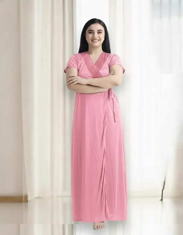 Women's_Baby_Pink_Nightwear_Set__5_Piece_Satin_Sleepwear_Combo_(Nighty,_Robe,_Shorts_Set_&_Inner)