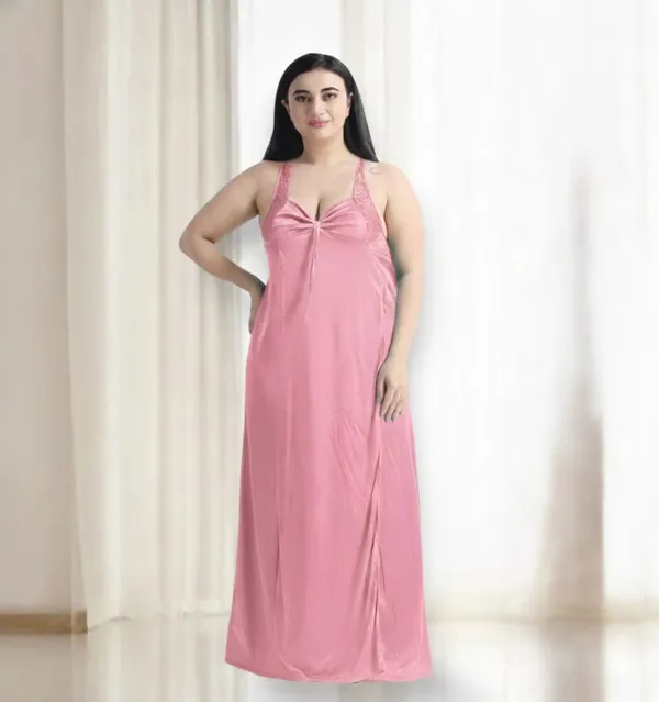Women's_Baby_Pink_Nightwear_Set__5_Piece_Satin_Sleepwear_Combo_(Nighty,_Robe,_Shorts_Set_&_Inner)