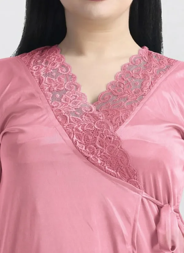 Women's_Baby_Pink_Nightwear_Set__5_Piece_Satin_Sleepwear_Combo_(Nighty,_Robe,_Shorts_Set_&_Inner)