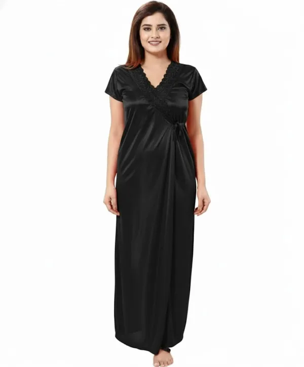 Women_Black_Nightwear_Combo_Set_�_4_Piece_Sleepwear_(Nighty,_Shorts,_Inner_&_Dress)