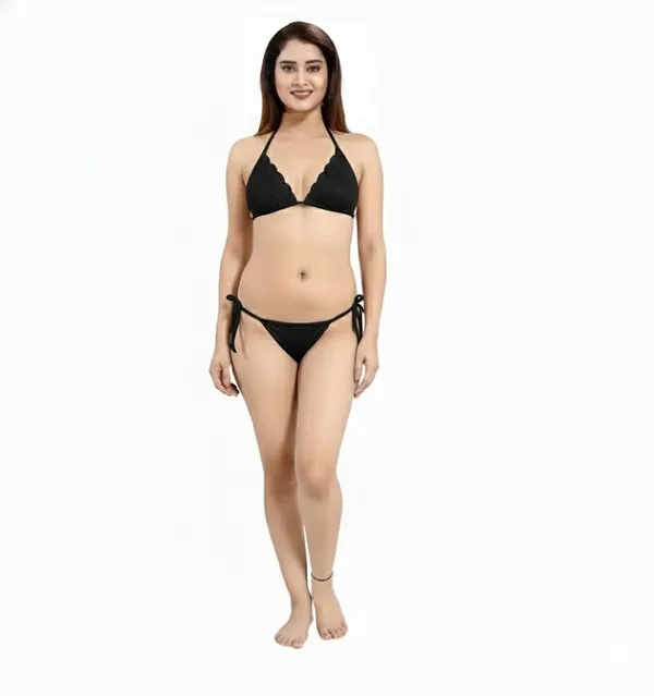 Women_Black_Nightwear_Combo_Set_�_4_Piece_Sleepwear_(Nighty,_Shorts,_Inner_&_Dress)