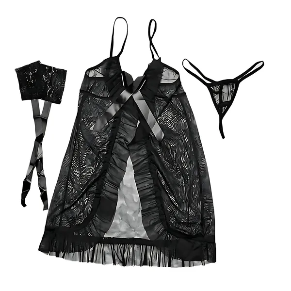 Black_Sheer_Lingerie_Set_with_Satin_Ribbon_and_Ruffled_Trim