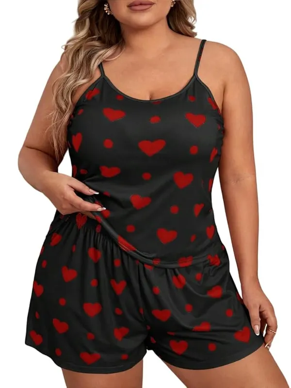 Women's_Black_Heart_Print_Nighty_Soft_Comfortable_Short_Nightwear,_Stylish_Sleepwear_Dress