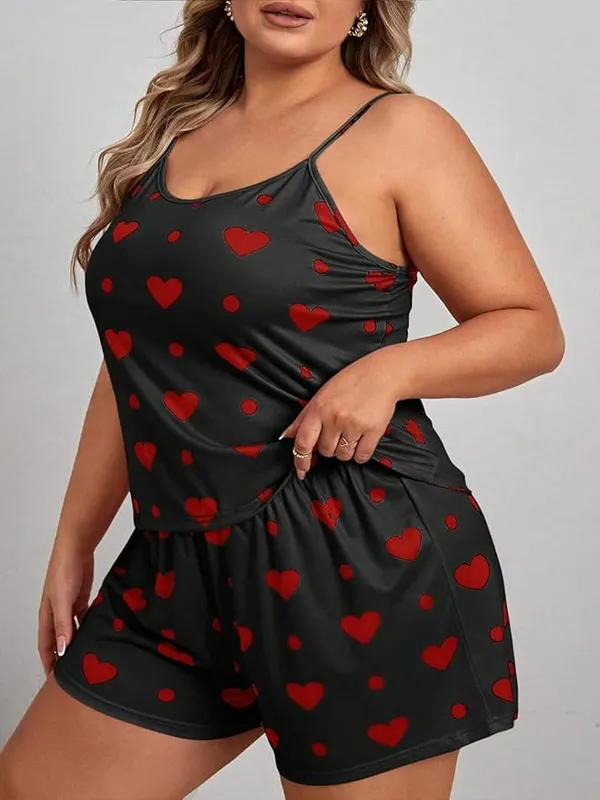 Women's_Black_Heart_Print_Nighty_Soft_Comfortable_Short_Nightwear,_Stylish_Sleepwear_Dress