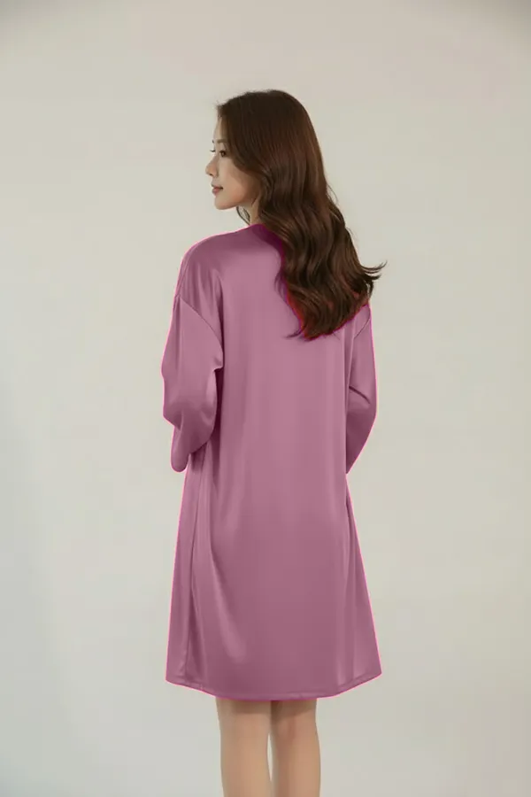 Women's_Onion_Satin_Nighty_with_Robe_Short_Nightwear_Set,_Soft_Comfortable_Sleepwear