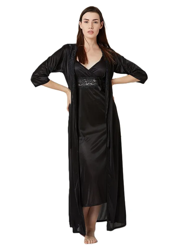Women's_Black_Satin_Nighty_with_Lace_&_Robe_Elegant_Long_Nightwear_Set,_Soft_Sleepwear