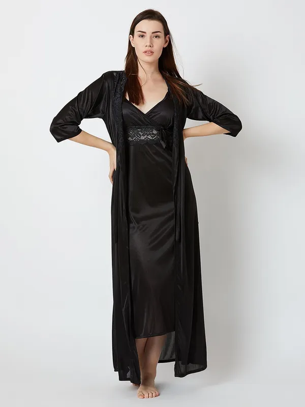 Women's_Black_Satin_Nighty_with_Lace_&_Robe_Elegant_Long_Nightwear_Set,_Soft_Sleepwear