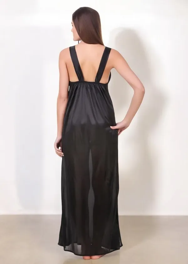 Women's_Black_Satin_Nighty_with_Lace_&_Robe_Elegant_Long_Nightwear_Set,_Soft_Comfortable_Sleepwear