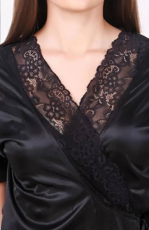 Women's_Black_Satin_Nighty_with_Lace_&_Robe_Elegant_Long_Nightwear_Set,_Soft_Comfortable_Sleepwear