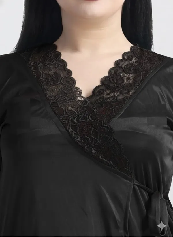Women's_Black_Nightwear_Set_5_Piece_Satin_Sleepwear_Combo_(Nighty,_Robe,_Shorts_Set_&_Inner)