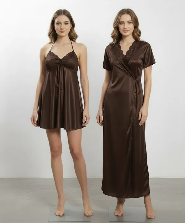Women_Coffee_Satin_Night_Dress_with_Lace_&_Robe_�_Soft_Nightwear_Set_for_Women
