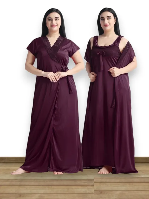 Women's_Nightwear_Set_Purple_Satin_Nighty_with_Lace_Robe_Stylish_Long_Night_Dress