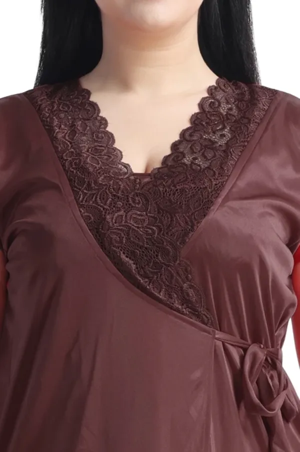 Women's_Coffee_Nightwear_Set_5_Piece_Satin_Sleepwear_Combo_(Nighty,_Robe,_Shorts_Set_&_Inner)
