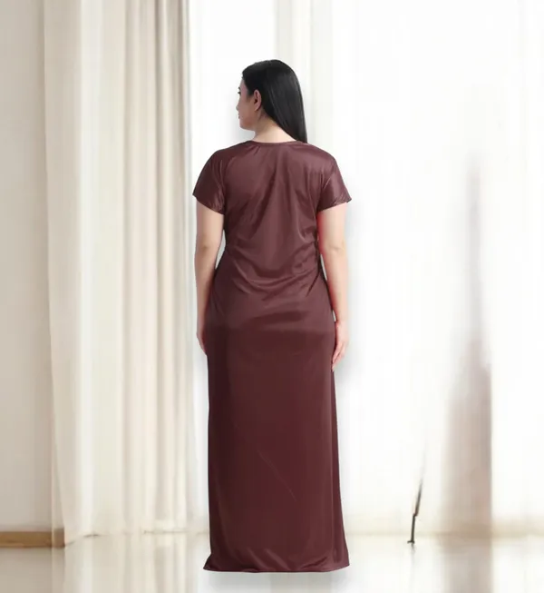 Women's_Coffee_Nightwear_Set_5_Piece_Satin_Sleepwear_Combo_(Nighty,_Robe,_Shorts_Set_&_Inner)