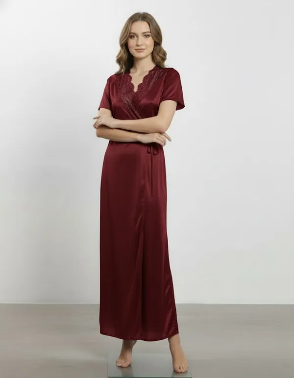 Women_Maroon_Satin_Night_Dress_with_Lace_&_Robe_�_Soft_Nightwear_Set_for_Women