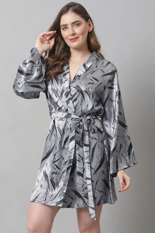 Women's_Grey_Satin_Printed_Robe_Soft_Comfortable_Nightwear,_Stylish_Short_Sleepwear_Wrap