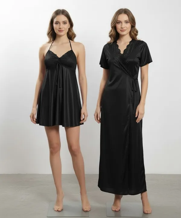 Women_Black_Satin_Night_Dress_with_Lace_&_Robe_�_Soft_Nightwear_Set_for_Women