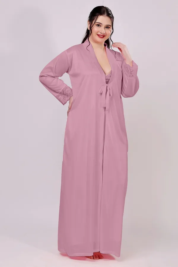 Women's_Satin_Lace_Nighty_with_Robe_Set_Soft_Comfortable_Sleepwear,_Onion_Long_Nightdress