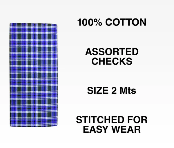 Men's_Cotton_Lungi_(Blue_Checked_Lungi_|_Combo_pack_of_4_|_Free_Size)
