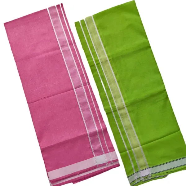 Pink_And_Green_Cotton_Lungi_For_Men_Pack_Of_2