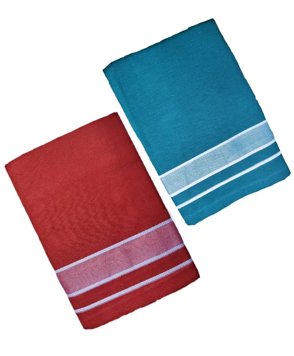 Blue_And_Red_Cotton_Lungi_For_Men_Pack_Of_2