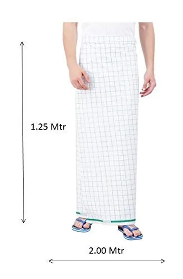 Men's_White_Checked_Lungi_(Printed_Lungi_|_White_Checks_|_Pack_of_3_|_Free_Size_-_2Mtrs)