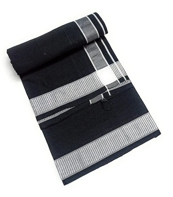 Black_And_Grey_Cotton_Lungi_For_Men_Pack_Of_2