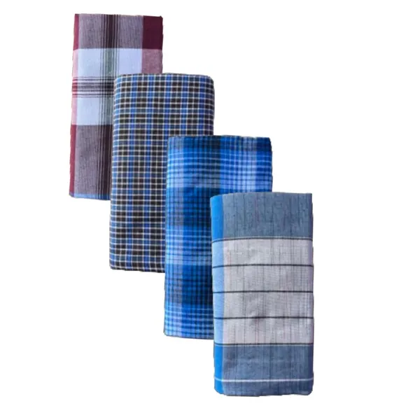 Men's_Cotton_Lungi_(Blue_Checked_Lungi_|_Combo_pack_of_4_|_Free_Size)