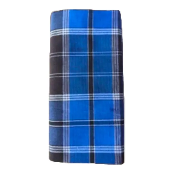 Men's_Cotton_Lungi_(Blue_Checked_Lungi_|_Combo_pack_of_4_|_Free_Size)