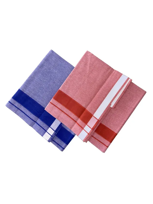 Blue_and_Maroon_Cotton_Lungi_for_Men_Pack_of_2