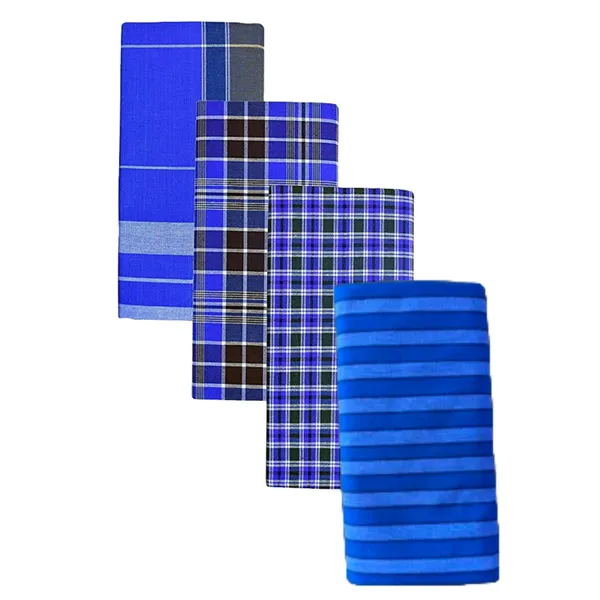 Men's_Stiched_Cotton_Lungi_(Blue_Checked_Lungi_|_Combo_pack_of_4_|_Multichecks_|_Free_Size)